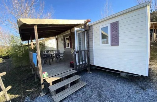 Laurac-en-Vivarais House | Flower Camping Saint Amand * - Mobile home Comfort 27m2 (4p-2ch), Clim, TV 4 persons