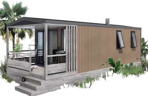 Les Andelys House | Flower Camping Ile des Trois Rois * - Homeflower on Seine Premium 36m2 2 bedrooms + semi-covered terrace 4 people