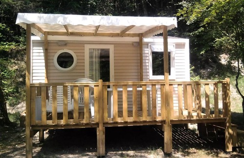 Treignac House | Flower Camping La Plage * - Mobile home Comfort 18m2 (1 bedroom) + TV + terrace semi covered 3 people