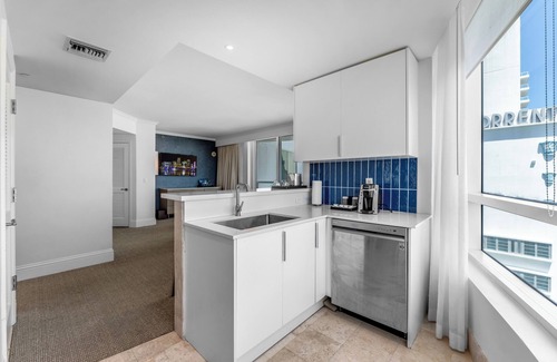 Mid Beach Hotel | FontaineBleau Suite Street & Partial Ocean view