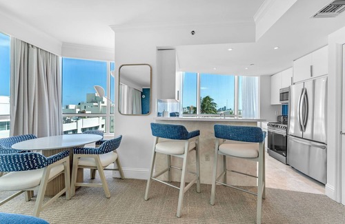 Mid Beach Hotel | FontaineBleau Suite Street & Partial Ocean view