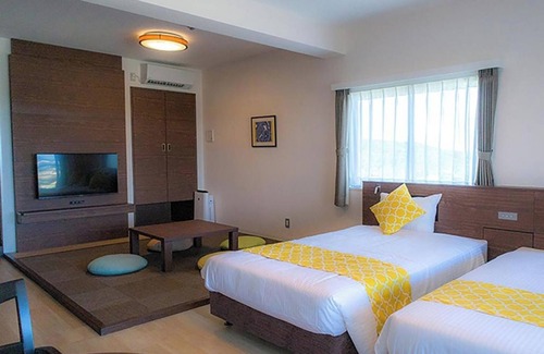 Nakadomari Hotel | For 3 people Partial Ocean View Twin vs | Roo/Kunigami-gun Okinawa