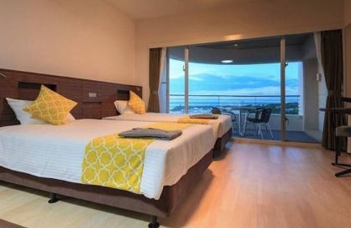Nakadomari Hotel | For 3 people Partial Ocean View Twin vs | Roo/Kunigami-gun Okinawa