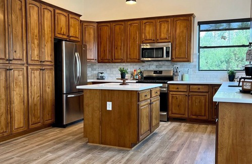 Prescott Cabin | Forest Home-Panoramic Pine Views/Arcade/Spa/Games