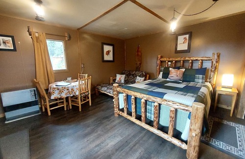 Slana Cabin | Fox's Den Cozy National Park Stay with Lake Access, Boats, Pets OK