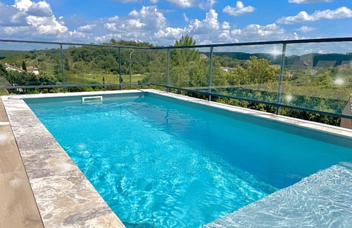 Saint-Sebastien-d'Aigrefeuille Villa | Air-conditioned villa with pool and jacuzzi Anduze between sea and Cevennes