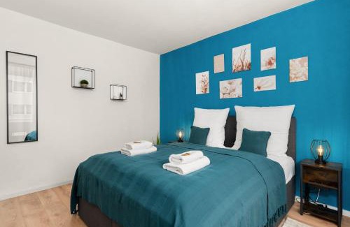 Wolfsburg Apartment | FREE LIVING - City Design Apartments, Zentrum, Outlet, Balkon, Küche