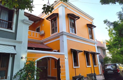 White Town House | French heritage house in white town