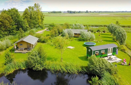 Enumatil Ski Chalet | Fully mobilized, luxury safari tent, sleeps 6, separate private bathroom