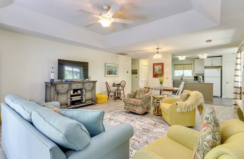 Lawton Woods Cottage | Furnished Patio: Hilton Head Island Resort Cottage