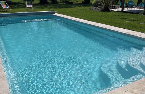 Saint-Mathurin-sur-Loire House | Gîte Au gré de la Loire : swimming pool and spa