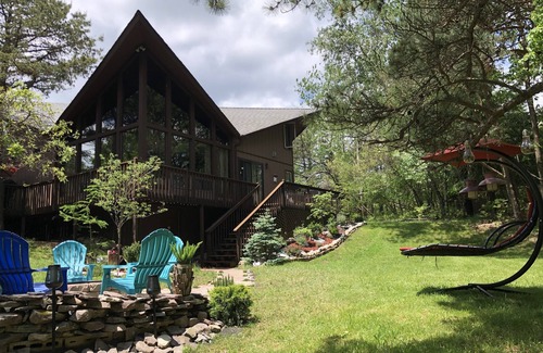 Long Pond House | Game Room! Hot tub! Close to main attractions. Central A/C.Deck.Grill. Fire pit