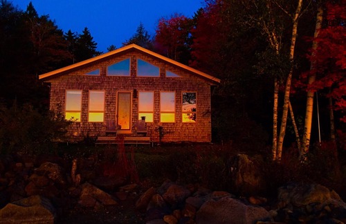 East Machias House | Gardner Lake Home: Amazing views private and quiet 150' of private frontage