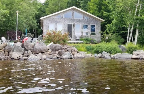 East Machias House | Gardner Lake Home: Amazing views private and quiet 150' of private frontage