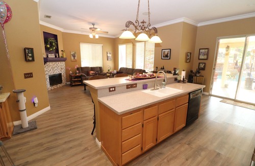 Perris House | Gated Country Vineyard Estate w 3br/2ba, office and pool