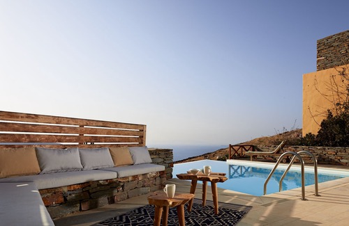 Korissia House | Gemstone-Stylish Cottage with infinity swimming pool and breathtaking sea views