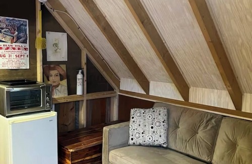 Franklin Cabin | Genuine Farm experience! Barn loft on Organic Farm—pet pig and chickens below!