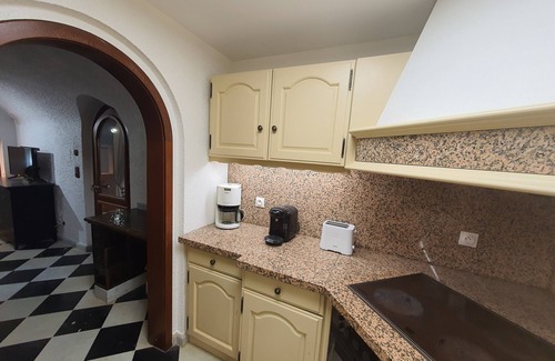 Soultzeren Apartment | Gite L'Echiquier garden apartment terrace, outdoor swimming pool
