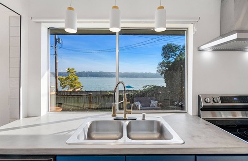 West Hills House | Glamorous Waterfront Home w/Private Beach, Hot Tub, Water Toys, on Hood Canal