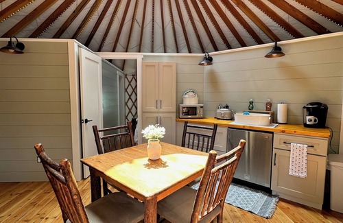 Warrensburg RV Rental | Glamping Private Lake Escape - Lakefront Yurt @ Daggett Lake