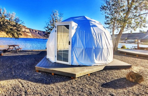 Coulee City Apartment | Glamping Tent at Blue Lake in Coulee City (site 43)