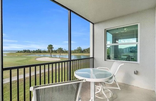 Biggar Condo | Golf included! Fabulous golf, lake, & sunset views. Walk to the resort pools.