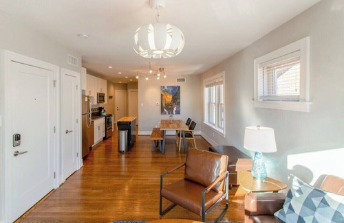 St. Louis Apartment | Gorgeous Minimalist Gem w/Fenced Backyard + W/D