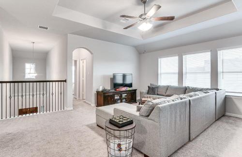 Iowa Colony House | Grand Family Home with Patio and Fenced Yard in Arcola