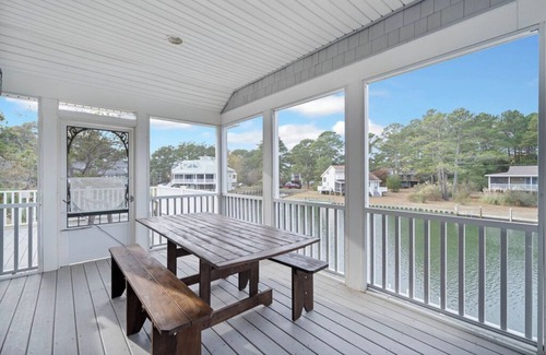Deep Hole House | Gray Pearl - Gorgeous Waterfront just a few minutes to the Beach!