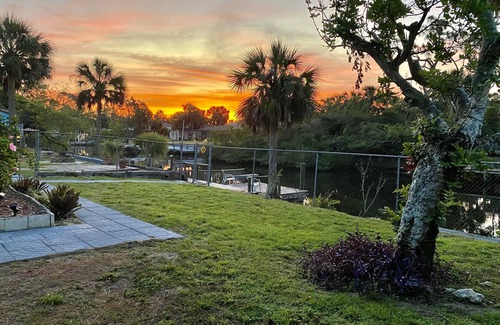 Port Charlotte House | Great waterfront property with private dock, pool and tiki bar!