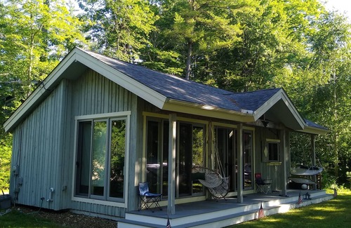 Rindge Cottage | Grey Cabin with Sauna on Lake Monomonac