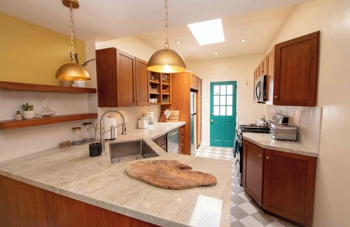 Crown Point House | Groovy Beach Bungalow w/Yard, FirePit & Parking