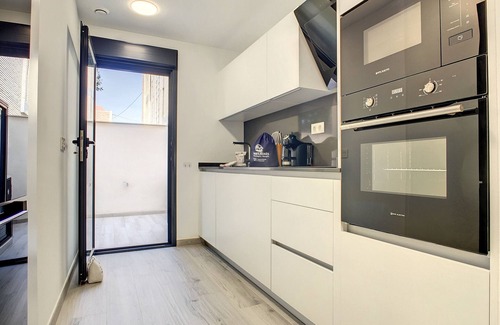 Santiago de la Ribera Apartment | Ground floor, 100m from beach, pool, wifi, parking