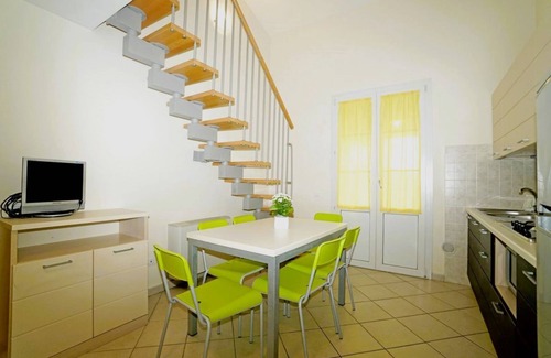 Vada Apartment | Ground floor apartment of 56 m2 composed of a living room with satellite TV, kitchenette complete with dishwasher, fridge with freezer, microwave oven.Double sofa bed, a double bedroom and bathroom.On the mezzanine floor there are two single beds oron re
