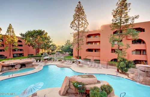 Paradise Valley Village Condo | Ground floor golf course view, quiet updated 2 BR 2 BA condo, summer discount!