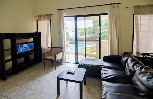 Villas Ana Maria Apartment | Guest-friendly apartment in central Sosua, pool/internet/cable TV/free breakfast