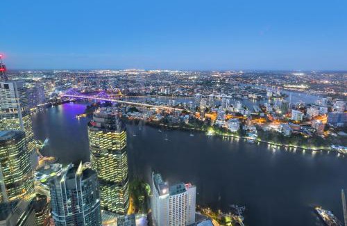 Brisbane Central Business District Apartment | Hamptons Retreat on Level 77 Skytower