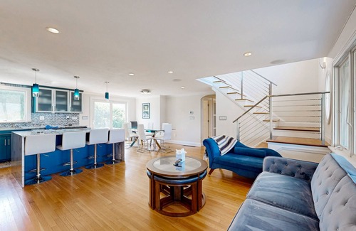 Pocasset House | Harbor-view home with seasonal hot tub, kayaks & fireplace - walk to beach