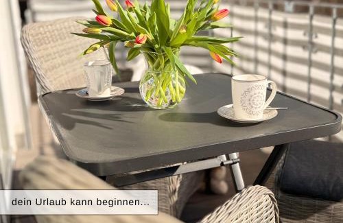 Siedlung Gottingerode Apartment | Harz Auszeit, Fewo Bergblicke, ruhig & besonders -2 Balkone, Jura Kaffeevollautomat, für Gäste mit Hund geeignet
