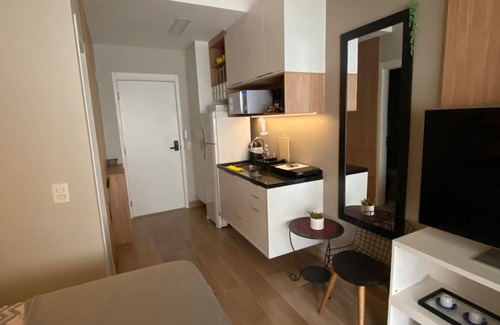 Perdizes Apartment | Haus Mitre Perdizes - New, impeccable studio: PUC-SP, Allianz Park, Shop Bourbon