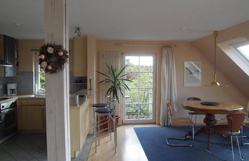 Ueberlingen House | Haus Sonnenschein in Überlingen with views of Lake Constance and the mountains.