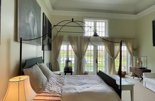 Cooperstown - Otsego Lake House | Hawk Field Pool House - inground pool - breath taking country views