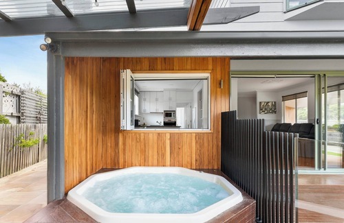 Surf Beach House | Heated Indoor pool & outdoor spa, next to beach! Welcome your holiday paradise!