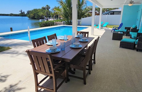 Cocoa Isles House | Heated Pool-Canal-Walk to Beach-Kayaks-Beach Gear