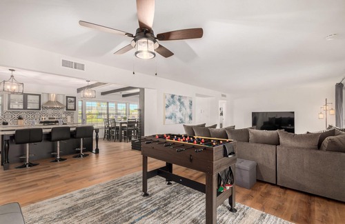 East Orangewood Estates House | Heated Pool, Grassy Yard! Sleeps 12!