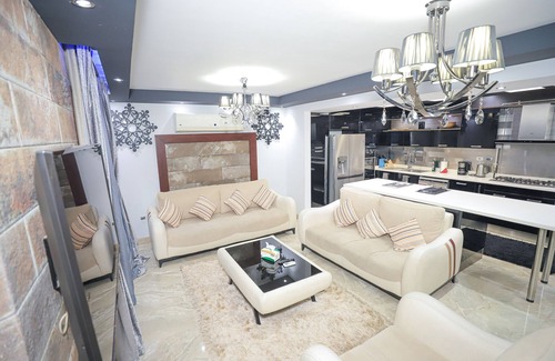 Heliopolis Apartment | Heliopolis Heights, 3-Bedroom Grandeur, Jacuzzi, 5 AC & 4K TVs