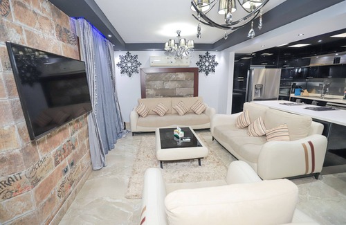 Heliopolis Apartment | Heliopolis Heights, 3-Bedroom Grandeur, Jacuzzi, 5 AC & 4K TVs