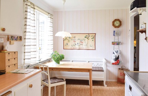 Storebro House | Here you will live in a beautiful two-story townhouse and have access to a garage.