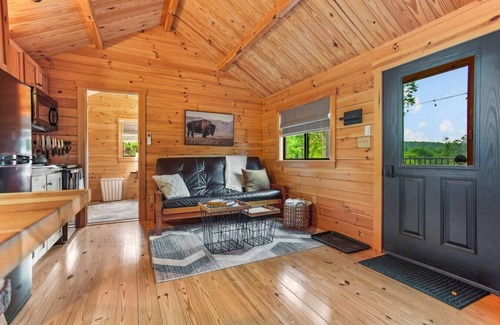 Shippenville Cabin | Hidden Creek Hideaway - Cozy Log Cabin w/Hot Tub, Fire Pit & Scenic Views