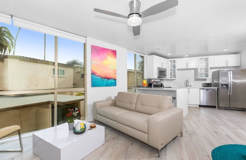 South Mission Beach Condo | Highly rated Best Beach!⛱️ 3Bd 2Ba AC Luxury KING Beds!